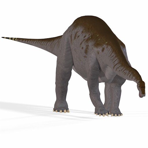 Dino Apato 02 A.jpg - Rendered Image of a Dinosaurwith Clipping Path